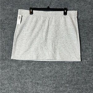 Aritzia TNA Perfect Mini Skirt in Heather Grey - Size Extra Large (XL), NWT